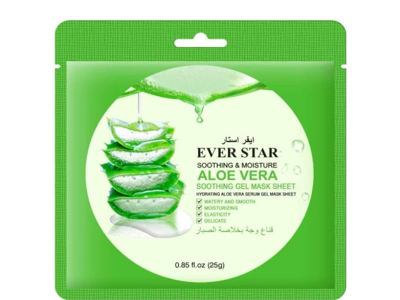 EVER STAR FACE MASK ALOE VERA 25GM 01090 EVER STAR FACE MASK ALOE VERA 25GM 01090