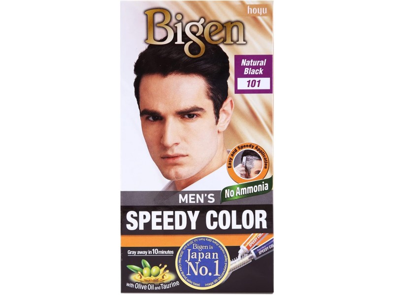 BIGEN FOR MEN HAIR COLOUR 101 NATURAL BLACK BIGEN FOR MEN HAIR COLOUR 101 NATURAL BLACK