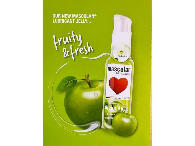 MASCULAN LUBRICANT GEL GREEN APPLE 75ML MASCULAN LUBRICANT GEL GREEN APPLE 75ML