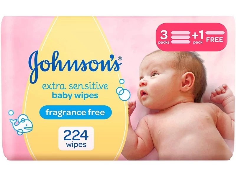 Johnson's WIPS EXTRA SENSITIVE 0%ALCOHOL 3+1 FREE 56 PIECES Johnson's WIPS EXTRA SENSITIVE 0%ALCOHOL 3+1 FREE 56 PIECES