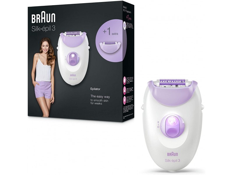 براون ماكينة ازالة الشعر سيلك 3 EPILATOR SE3170 براون ماكينة ازالة الشعر سيلك 3 EPILATOR SE3170