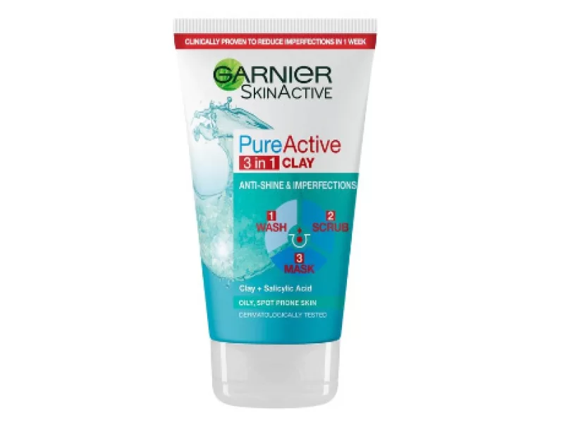 GARNIER PURE ACTIVE 3IN1 CLAY 150ML GARNIER PURE ACTIVE 3IN1 CLAY 150ML
