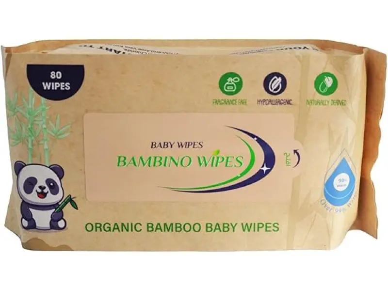 BAMBINO WATER WIPS 80PCS ORGANIC BAMBINO WATER WIPS 80PCS ORGANIC