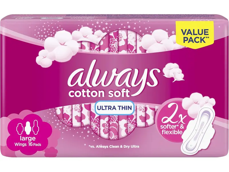 ALWAYS Cottony Softness 6*30 LARGE WINGS SENSITIVE ALWAYS Cottony Softness 6*30 LARGE WINGS SENSITIVE