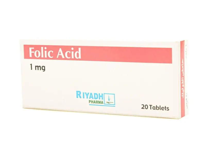 FOLIC ACID 1 mg 20 TABLETS