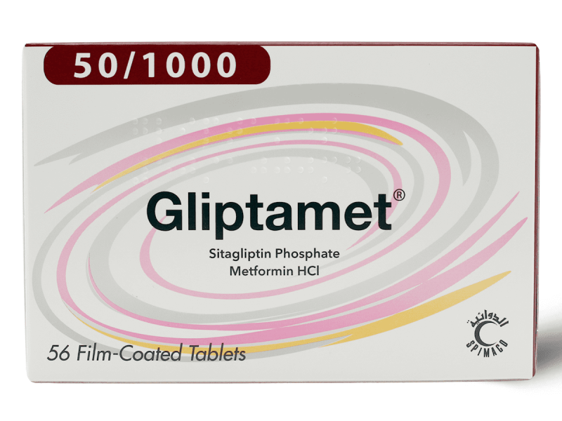 GLIPTAMET 50/1000 56 TABLETS GLIPTAMET 50/1000 56 TABLETS
