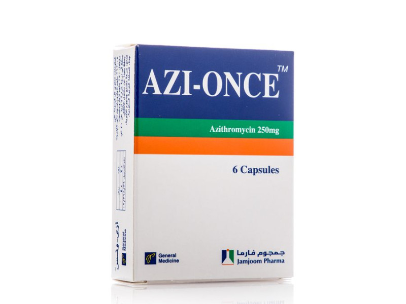 AZI-ONCE 250MG 6 CAPS AZI-ONCE 250MG 6 CAPS