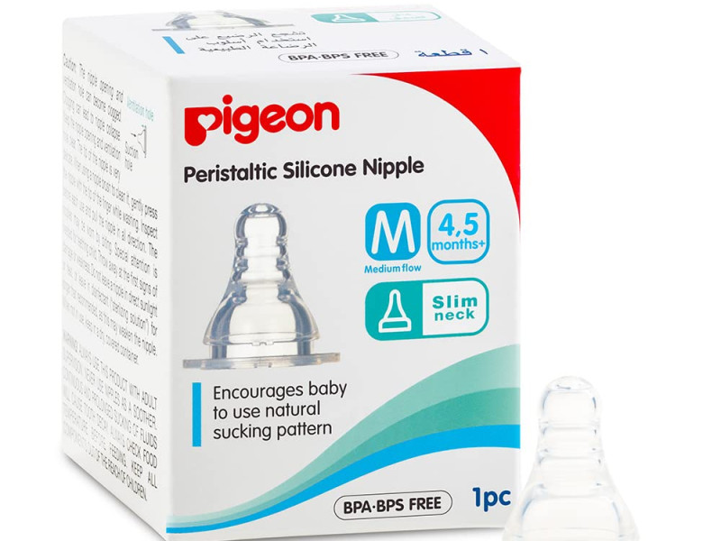 PIGEON SILICONE NIPPLE-L-1PBOX 17349 PIGEON SILICONE NIPPLE-L-1PBOX 17349