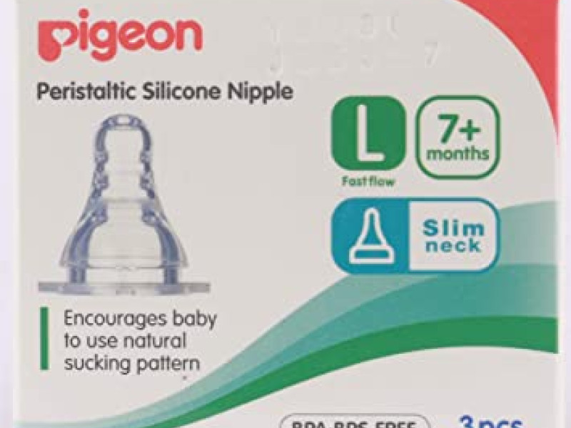 PIGEON SILICONE NIPPLE-L-3P-CARD 39293 PIGEON SILICONE NIPPLE-L-3P-CARD 39293