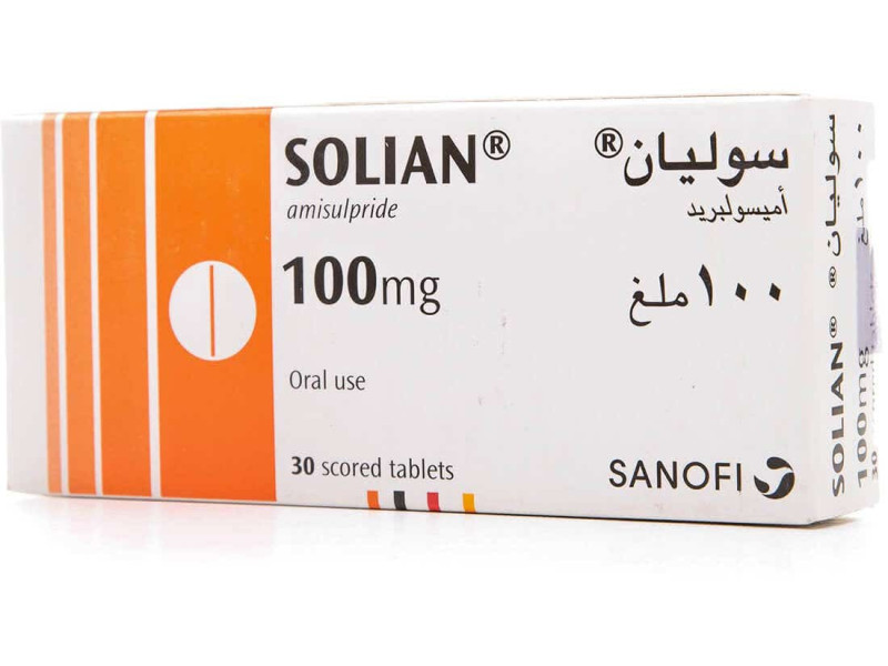 سوليان 100 ملجم 30 قرص سوليان 100 ملجم 30 قرص