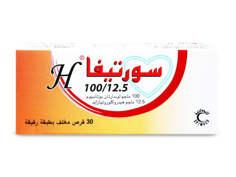 SORTIVA H 100/12.5 MG 30TAB SORTIVA H 100/12.5 MG 30TAB