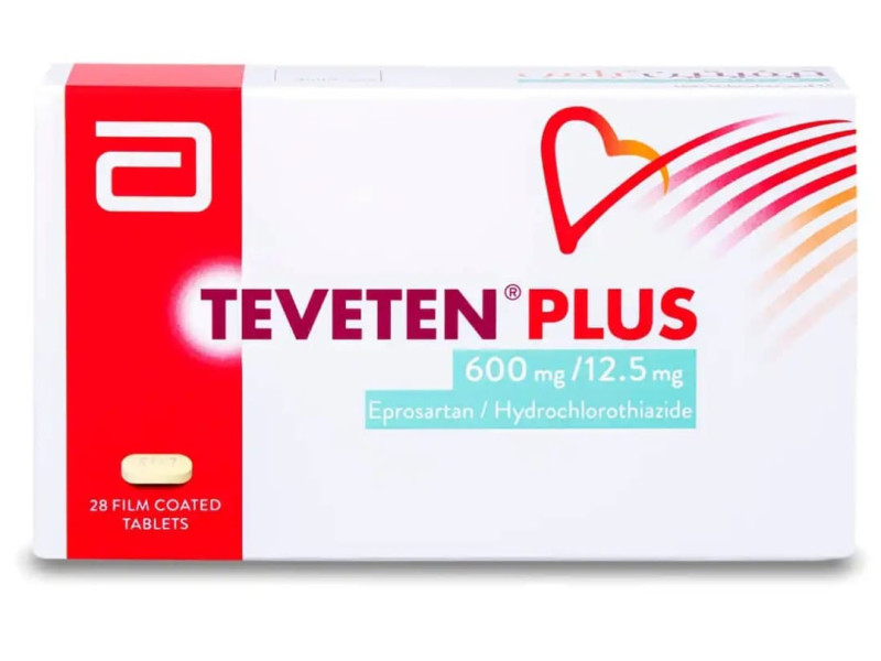 TEVETEN PLUS 600/12.5 MG 28 TAB