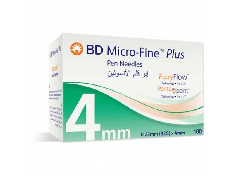 BD MICRO-FINE PLUS PEN 4X4MM NEEDLES 0160150 BD MICRO-FINE PLUS PEN 4X4MM NEEDLES 0160150