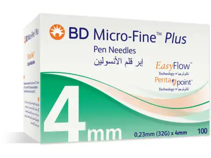 BD MICRO-FINE PLUS PEN 4X4MM NEEDLES 0160150 BD MICRO-FINE PLUS PEN 4X4MM NEEDLES 0160150
