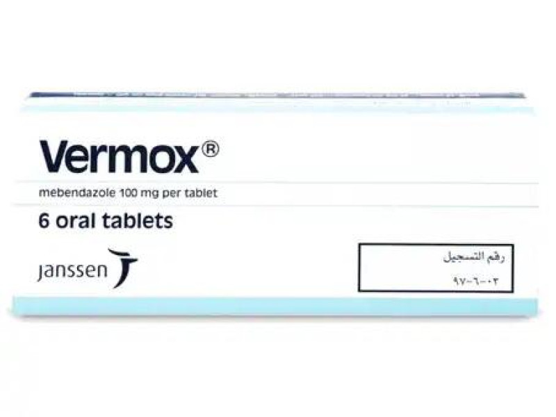 VERMOX 100MG 6TAB