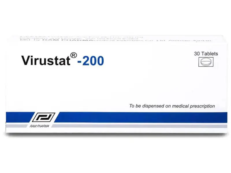 VIRUSTAT 200 MG 30 TAB