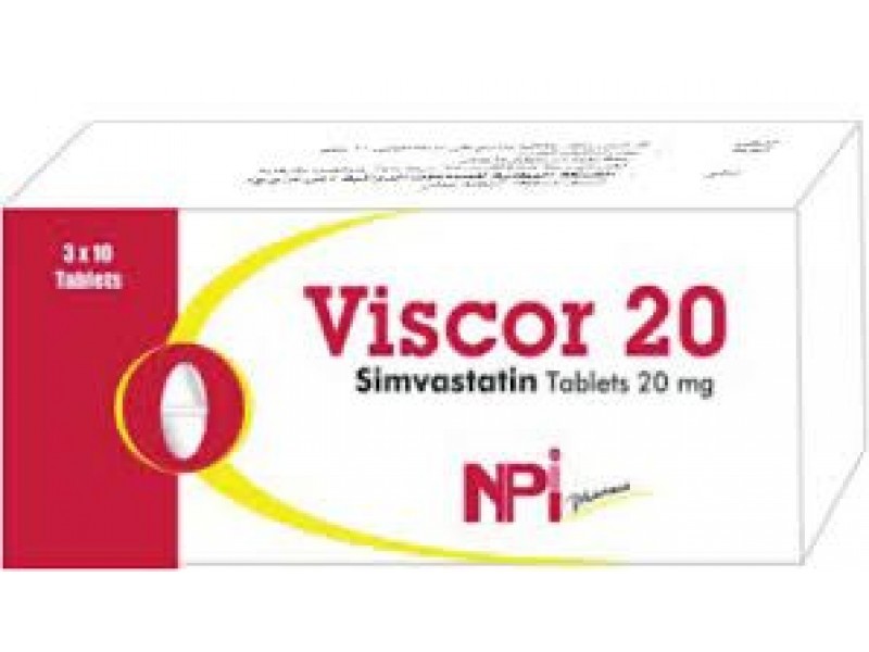 VISCOR 20MG TABLETS 30TABS