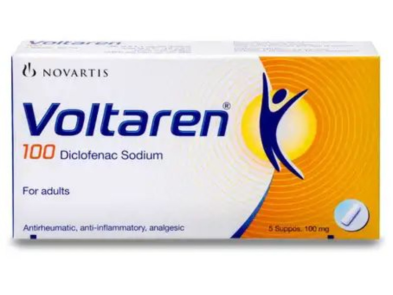 VOLTAREN 100 MG SUPP 5