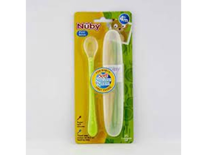 NUBY 5556 SILICON WEAN SPOON +4M NUBY 5556 SILICON WEAN SPOON +4M