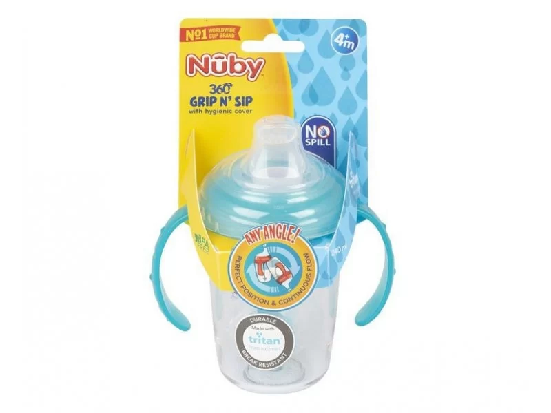 NUBY 10268 NO SPILL TRAINER 360ML 6M+ NUBY 10268 NO SPILL TRAINER 360ML 6M+