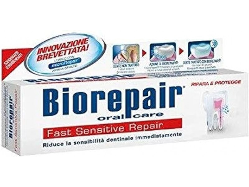 BIOREPAIR TOOTH PASTE FAST SENSITIVE REPAIR 75ML 19500 BIOREPAIR TOOTH PASTE FAST SENSITIVE REPAIR 75ML 19500