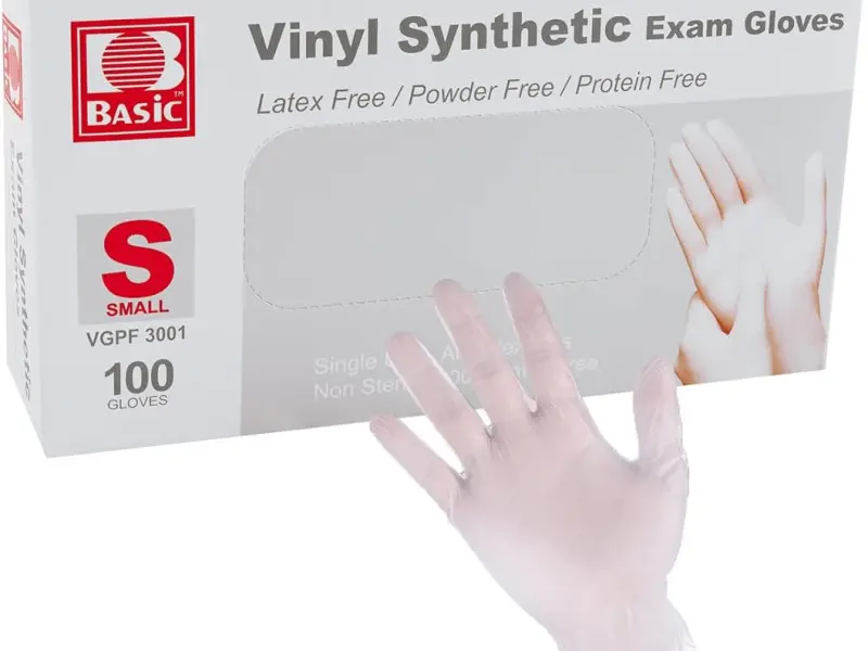 BLUE LINE VINYL GLOVES SMALL 100PCS