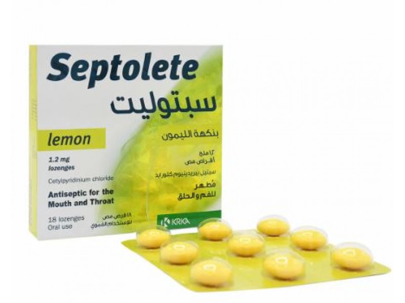 SEPTOLETE LEMON 18 LOZEN