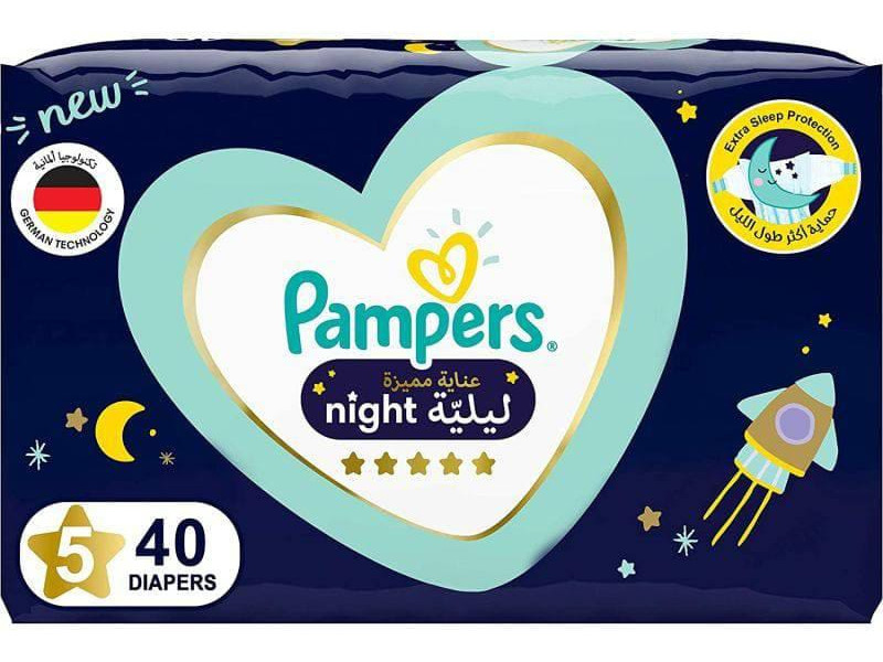 PAMPERS NIGHT NO5 2X40 P-CARE PAMPERS NIGHT NO5 2X40 P-CARE