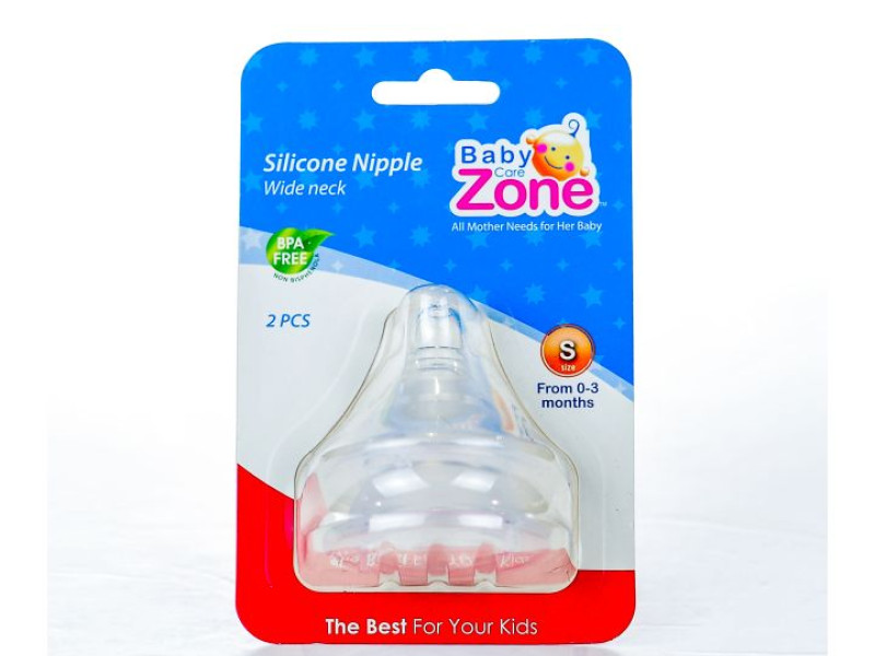 BABYZONE SILICONE NIPPLE 2PS 8495