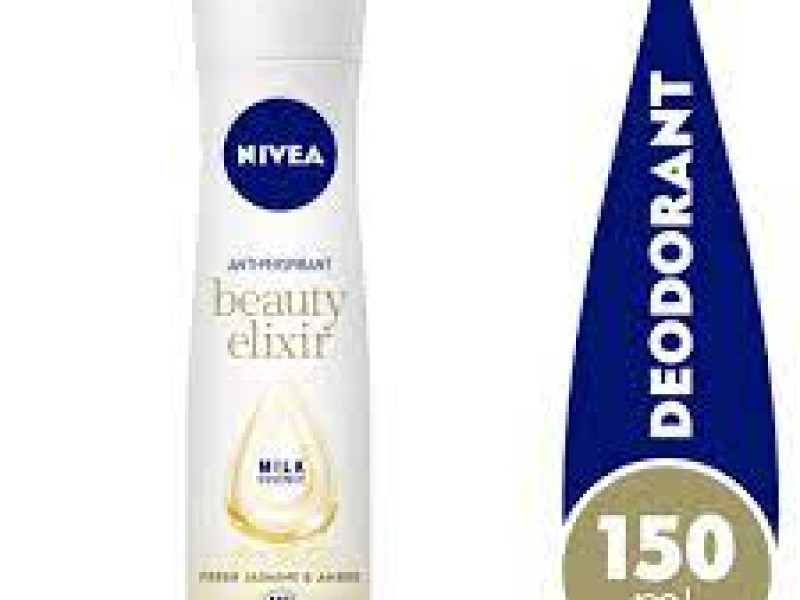 NIVEA Deodarant SPRAY BEAUTY ELIXIR MILK ESSNCE 150ML NIVEA Deodarant SPRAY BEAUTY ELIXIR MILK ESSNCE 150ML