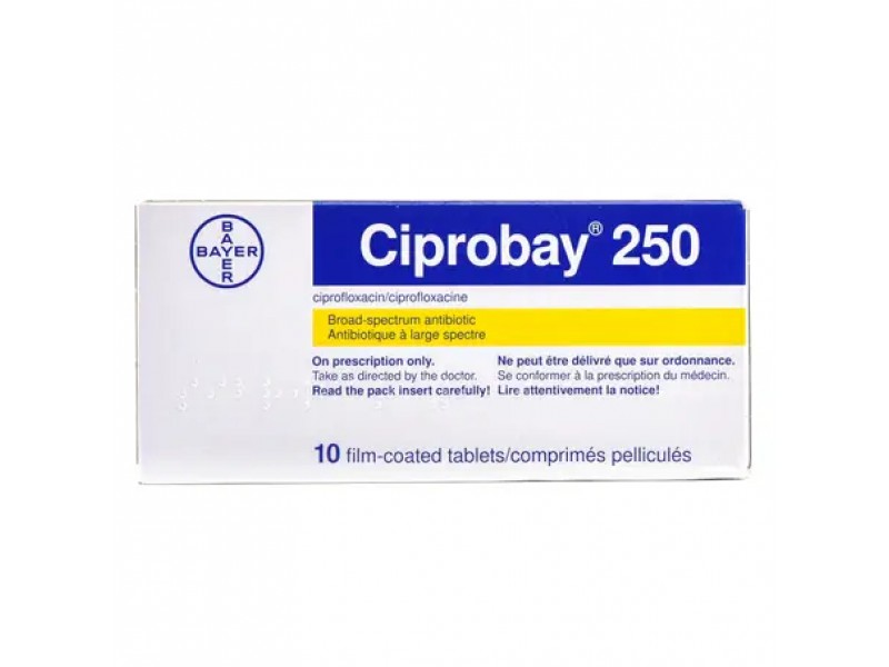 CIPROBAY 250 MG 10 TAB