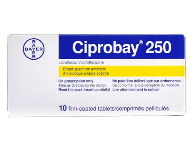 CIPROBAY 250 MG 10 TAB