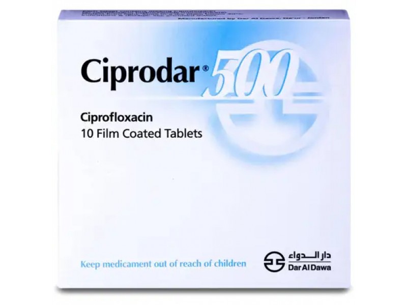 CIPRODAR 500 MG 10 TAB