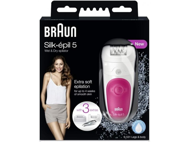 BRAUN 5531 SILK EPIL 5 LEGS&BODY BRAUN 5531 SILK EPIL 5 LEGS&BODY