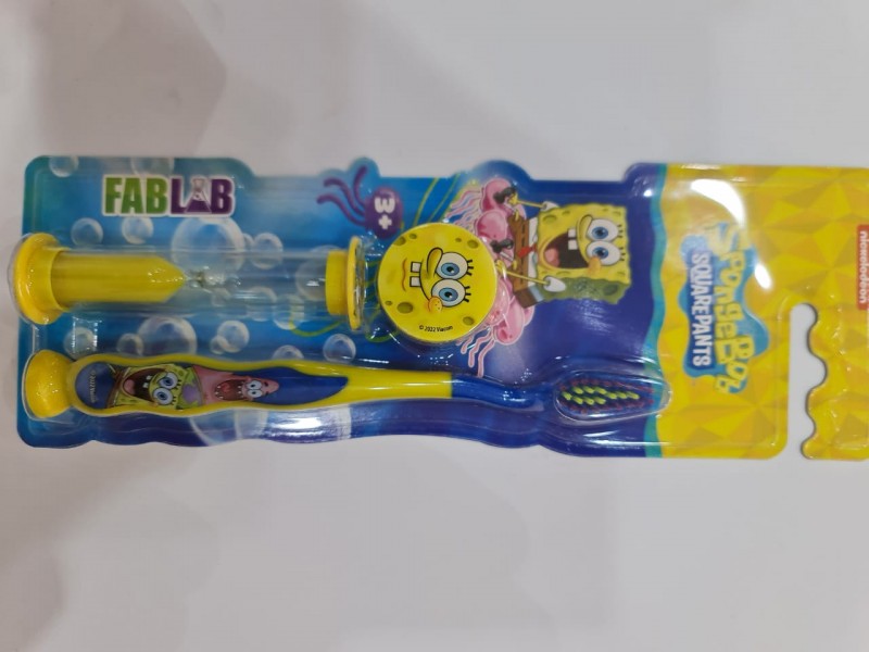 SPONGEBOB 2870 BRUSH WITH SAND WATCH SPONGEBOB 2870 BRUSH WITH SAND WATCH