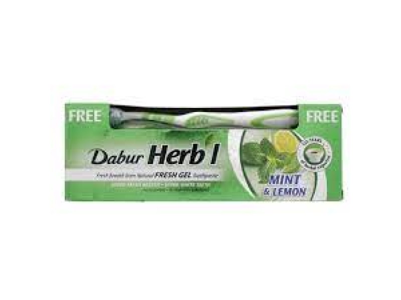 DABUR HERBAL TOOTH PASTE 150GM MINT&LEMON DABUR HERBAL TOOTH PASTE 150GM MINT&LEMON