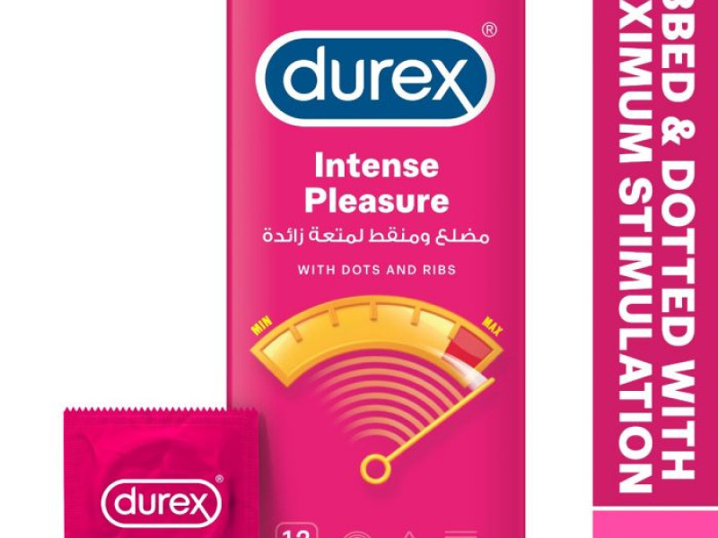 DUREX 12CONDOMES INTENSE PLEASURE DUREX 12CONDOMES INTENSE PLEASURE