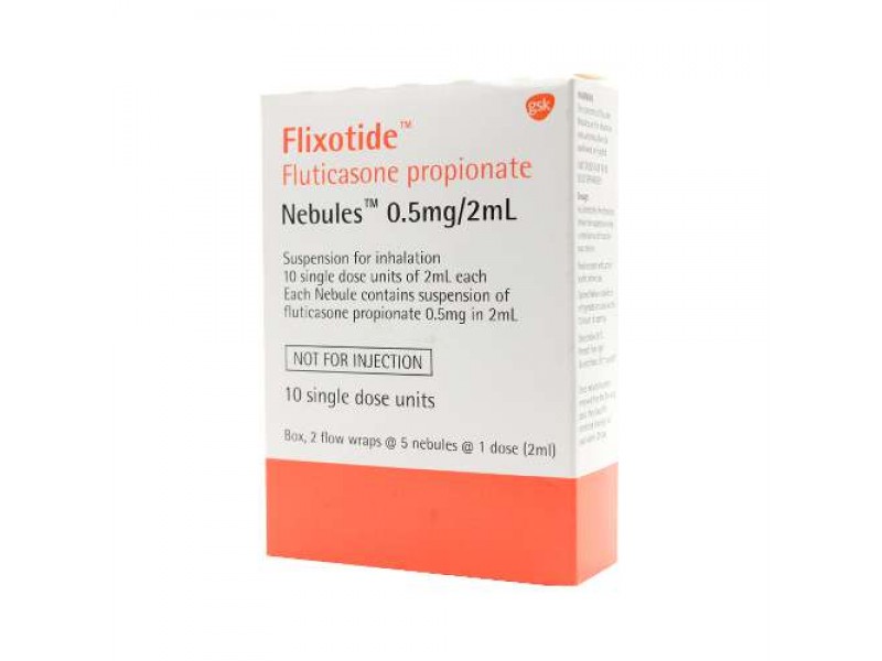 FLIXOTIDE NEB 05MG/2ML 10 AMPOULES