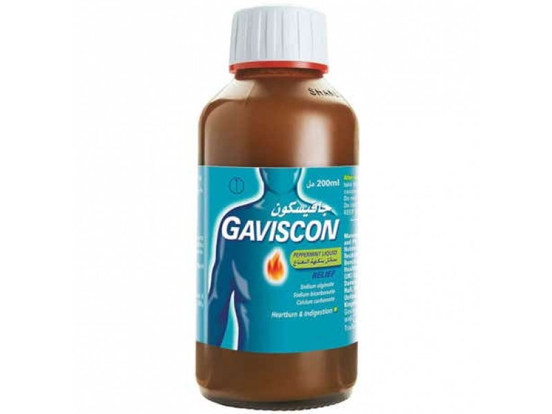 GAVISCON PEPPER MINT SYRUP 200ML GAVISCON PEPPER MINT SYRUP 200ML