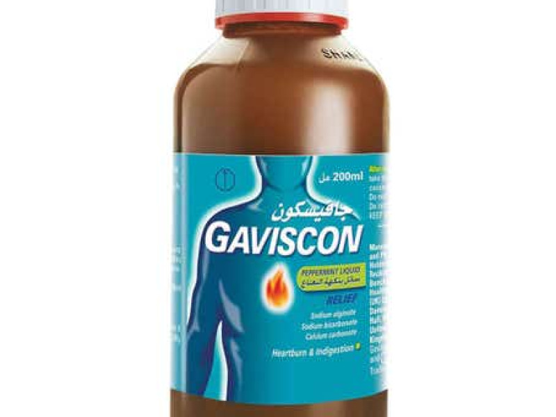 GAVISCON PEPPER MINT SYRUP 200ML GAVISCON PEPPER MINT SYRUP 200ML