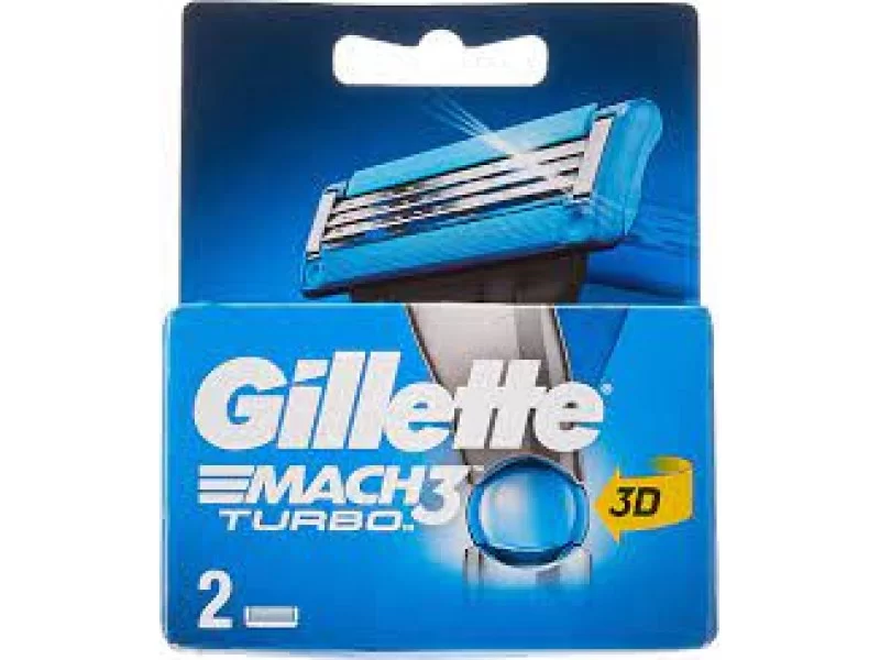 GILLETTE MACH-3 TURBO REFIL 2P 32401 GILLETTE MACH-3 TURBO REFIL 2P 32401