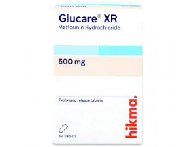 GLUCARE XR 500MG 60TAB