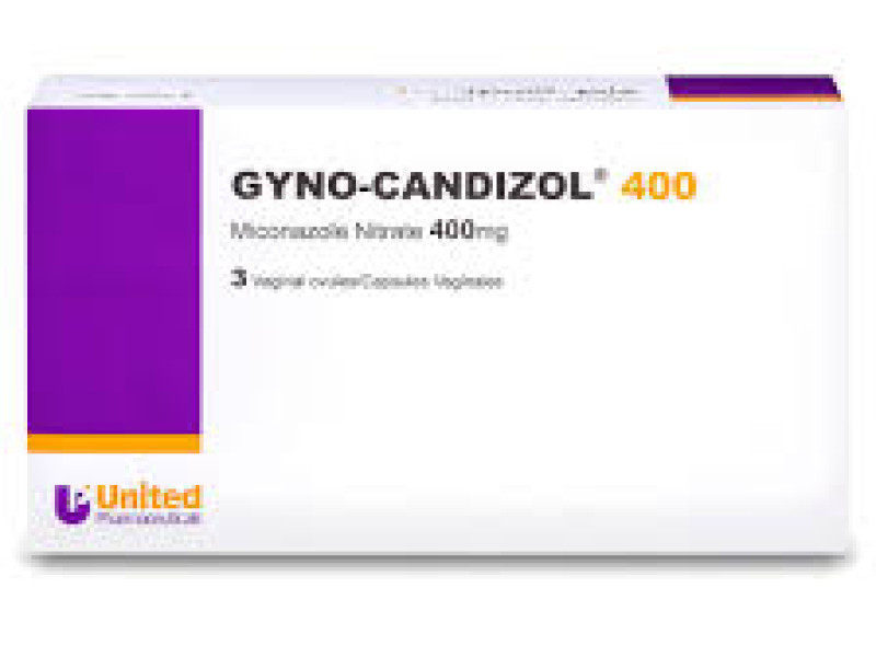 GYNO CANDIZOL 400 MG 3 VAGINAL CAP