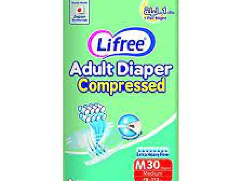LIFREE ADULT DIAPERS MEDIUM 2X30 LIFREE ADULT DIAPERS MEDIUM 2X30