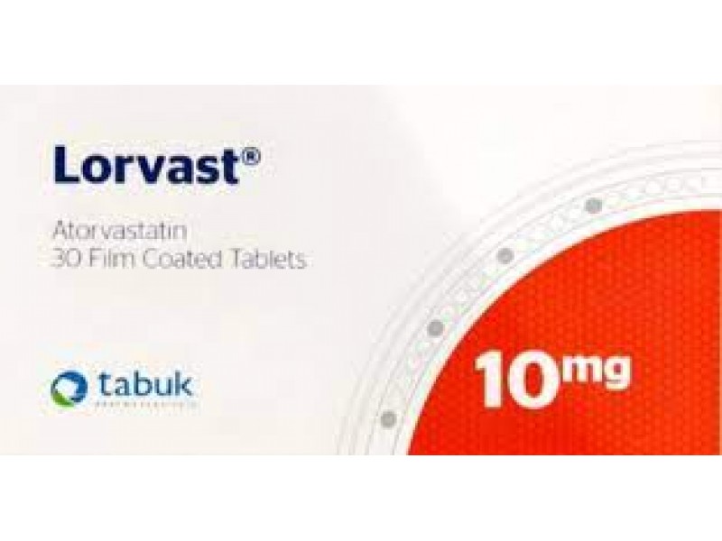 LORVAST 10 MG 30 TABLETS