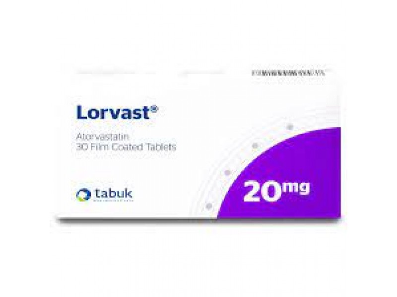 LORVAST 20MG 30TABLETS