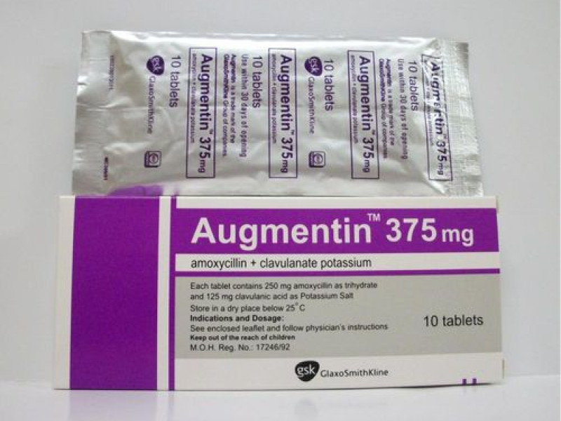 AUGMENTIN 375MG 20TAB