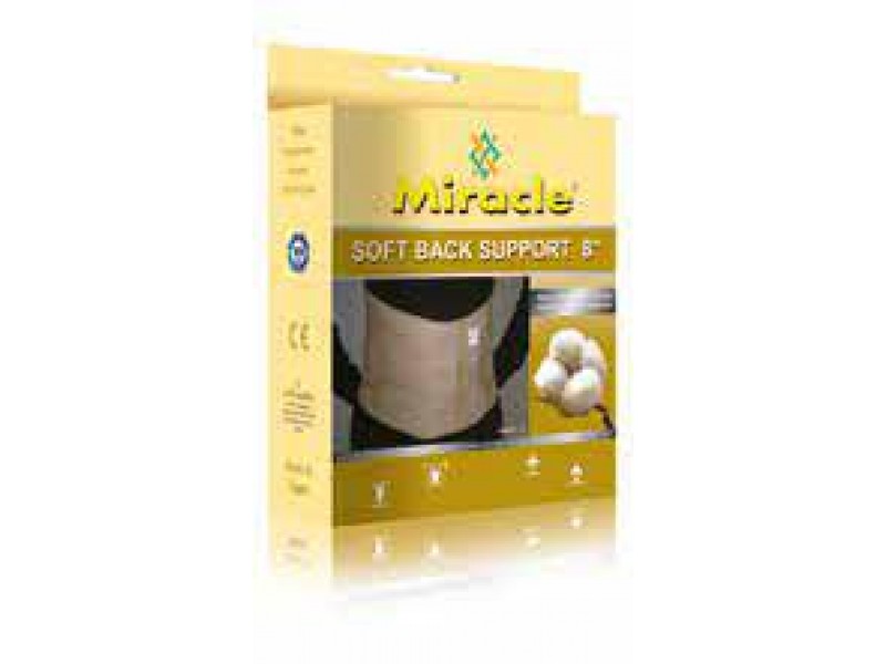 MIRACLE SOFT BACK SUPPORT 8-XXL 0011XXL8 MIRACLE SOFT BACK SUPPORT 8-XXL 0011XXL8