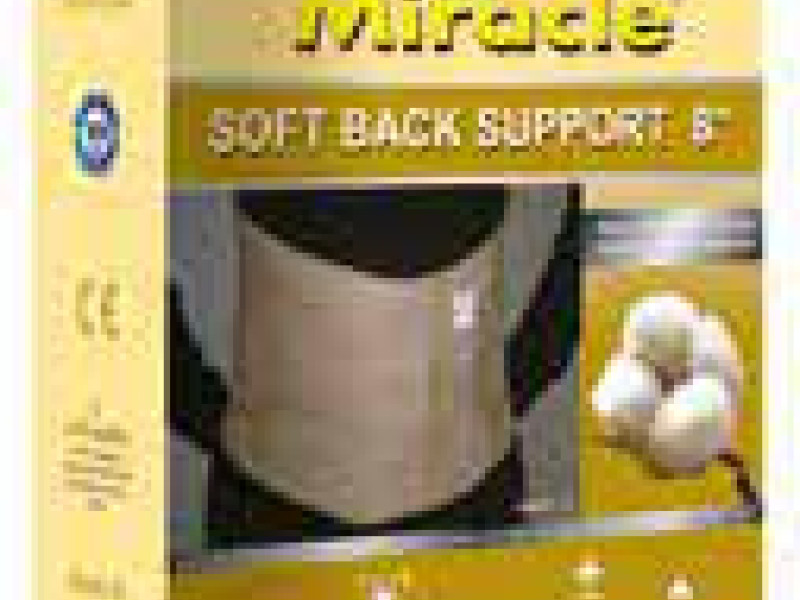 MIRACLE SOFT BACK SUPPORT 8-L 0011L8 MIRACLE SOFT BACK SUPPORT 8-L 0011L8