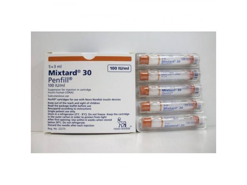 MIXTARD 30 HM PENFILL 100IU 3ML